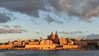 La Valletta vista desde el ferry que llega de Sliema